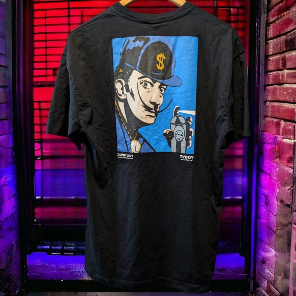 Zara x TVBOY Urban Pop Art T-Shirt Salvador Dali, Large - Picture 2 of 3